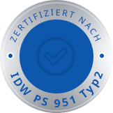 zertifiziert
nach IDW PS 951 TYP 2